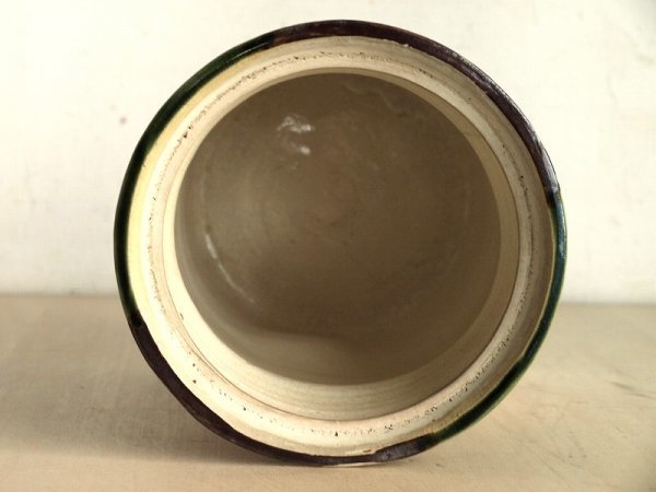 加藤五陶造 織部水指　茶道具　茶器　陶磁器　B8_画像4