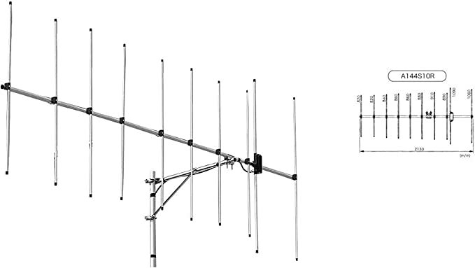 第一電波工業 A144S10R2 144MHz ビームアンテナ空中線型式 八木型(DIGITAL対応)（10エレ）シングル_画像2