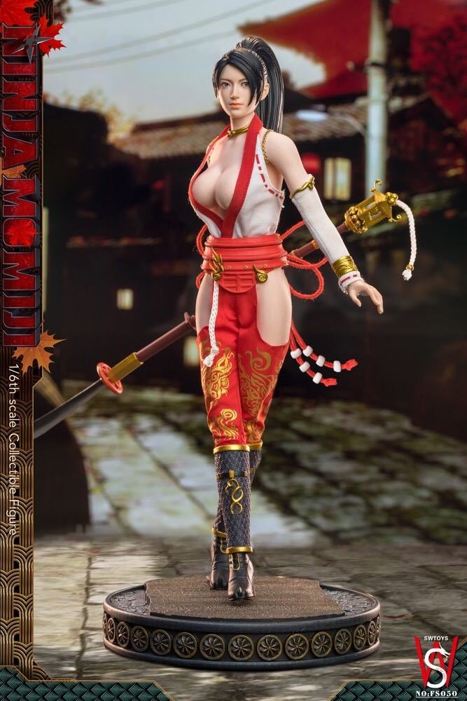 新品未開封 SWTOYS FS050 紅葉 MOMIJI 1/6 フィギュア (検ホットトイズ 忍者　侍 samurai ninjaデッドオアアライブ　DEAD OR ALIVE DOA6)_画像5