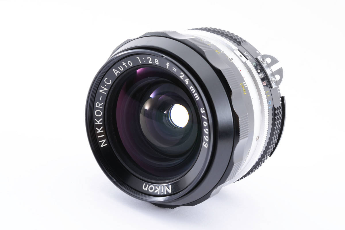 Nikon NIKKOR-N C Auto 24mm F2.8 Ai改 フード+ケース付 Nikon NIKKOR-N C Auto 24mm F2.8 Ai改 フード+ケース付