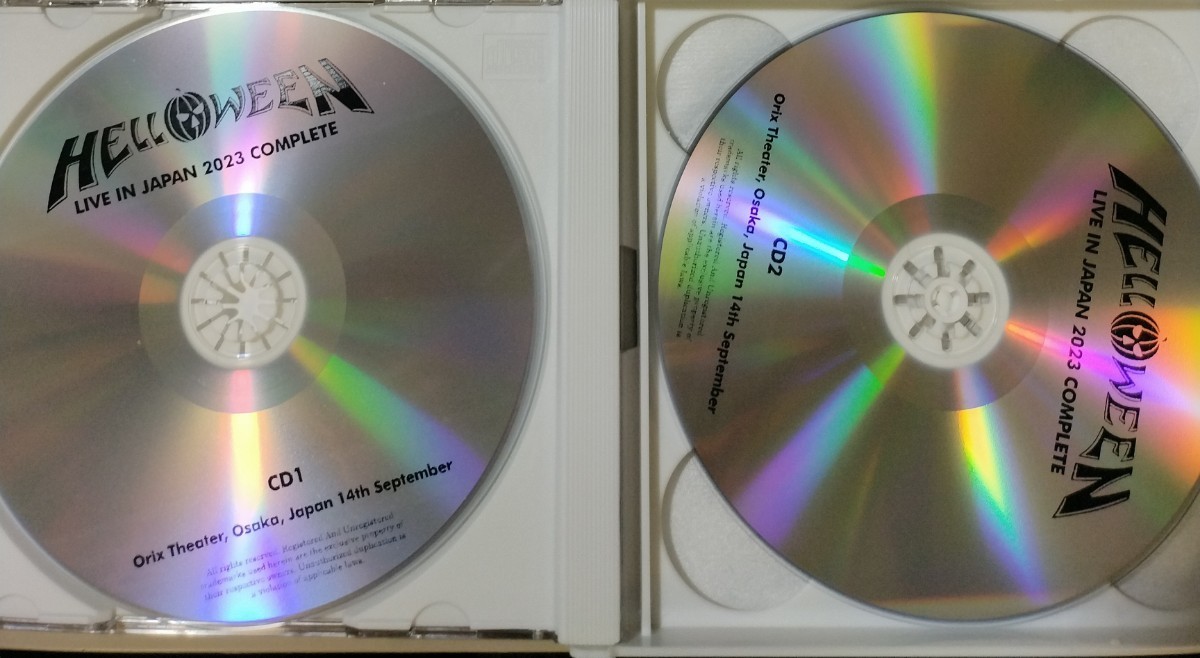 送料無料 Helloween (4CD＋ボーナス) 〇Live in Japan 2023 Complete_画像3