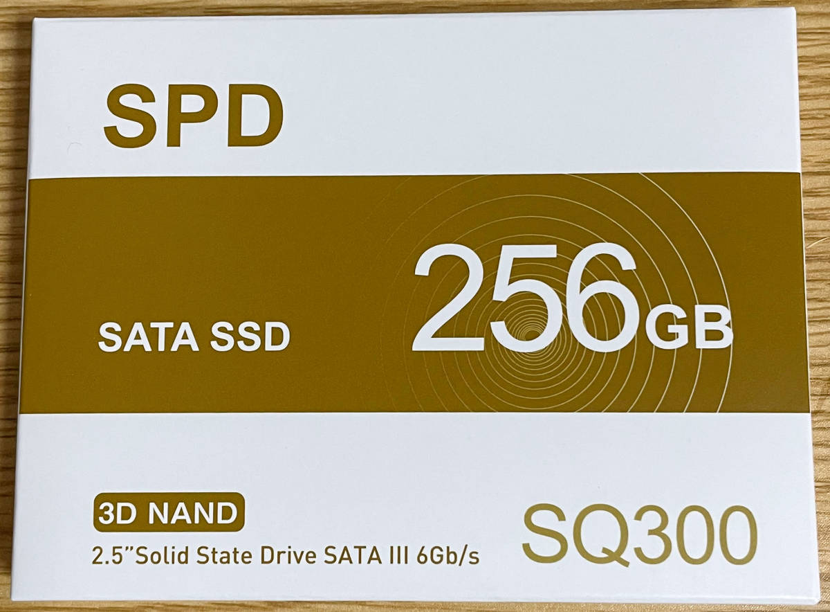 送料無料 新品未開封 複数個あり 256GB 内蔵SSD 2.5インチ 7mm SATAIII SPD 3D NAND PS4検証 軽量アルミ 6Gb/s 520MB/s SQ300-SC256GD_画像1