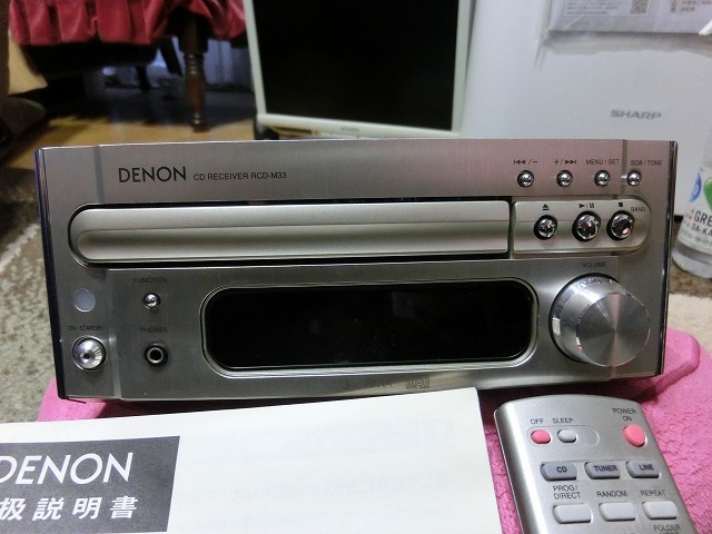 DENON Denon RCD-M33 CD接收器插座拆下部件    原文:DENON　デノン　RCD-M33　CDレシーバー　ジャンク　デンオン　パーツ取り