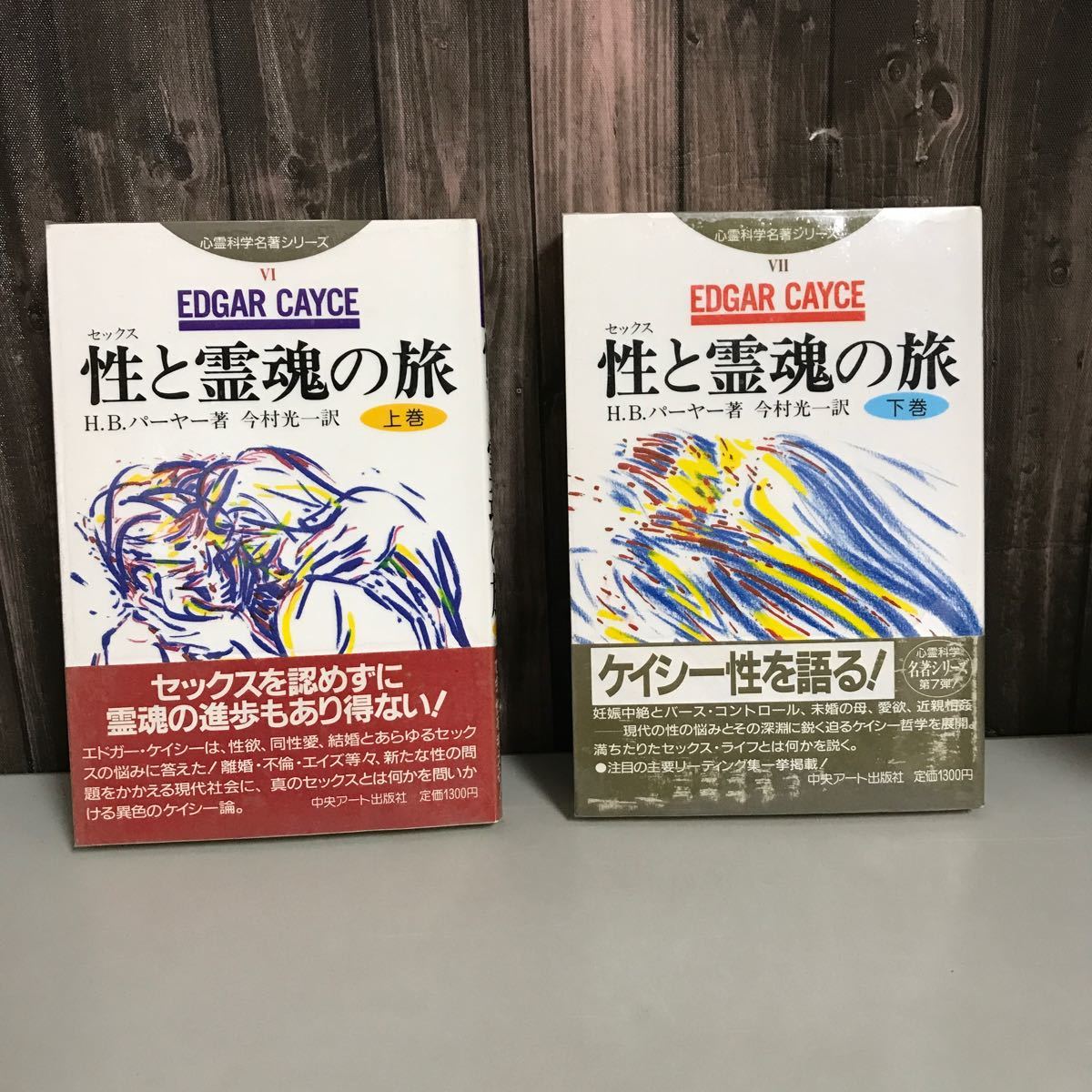 性と霊魂の旅 上下巻 2冊 セット●心霊科学名著シリーズ 1987年 H.B.パーヤー 今村光一 中央アート出版社 ケイシー哲学 ●6917_画像1