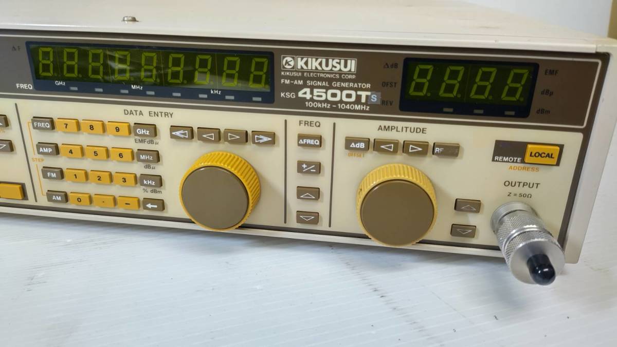 吉海283 １円オークション お値打ち KIKUSUI 菊水電子 4500T シグナルジェネルータ 100khz 標準信号発生器 アマチュア無線_画像2