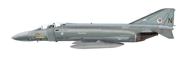 HOBBY MASTER（ホビーマスター）1/72 F-4J ファントム イギリス空軍 第74飛行隊 ［HA1986］【新品未開封】