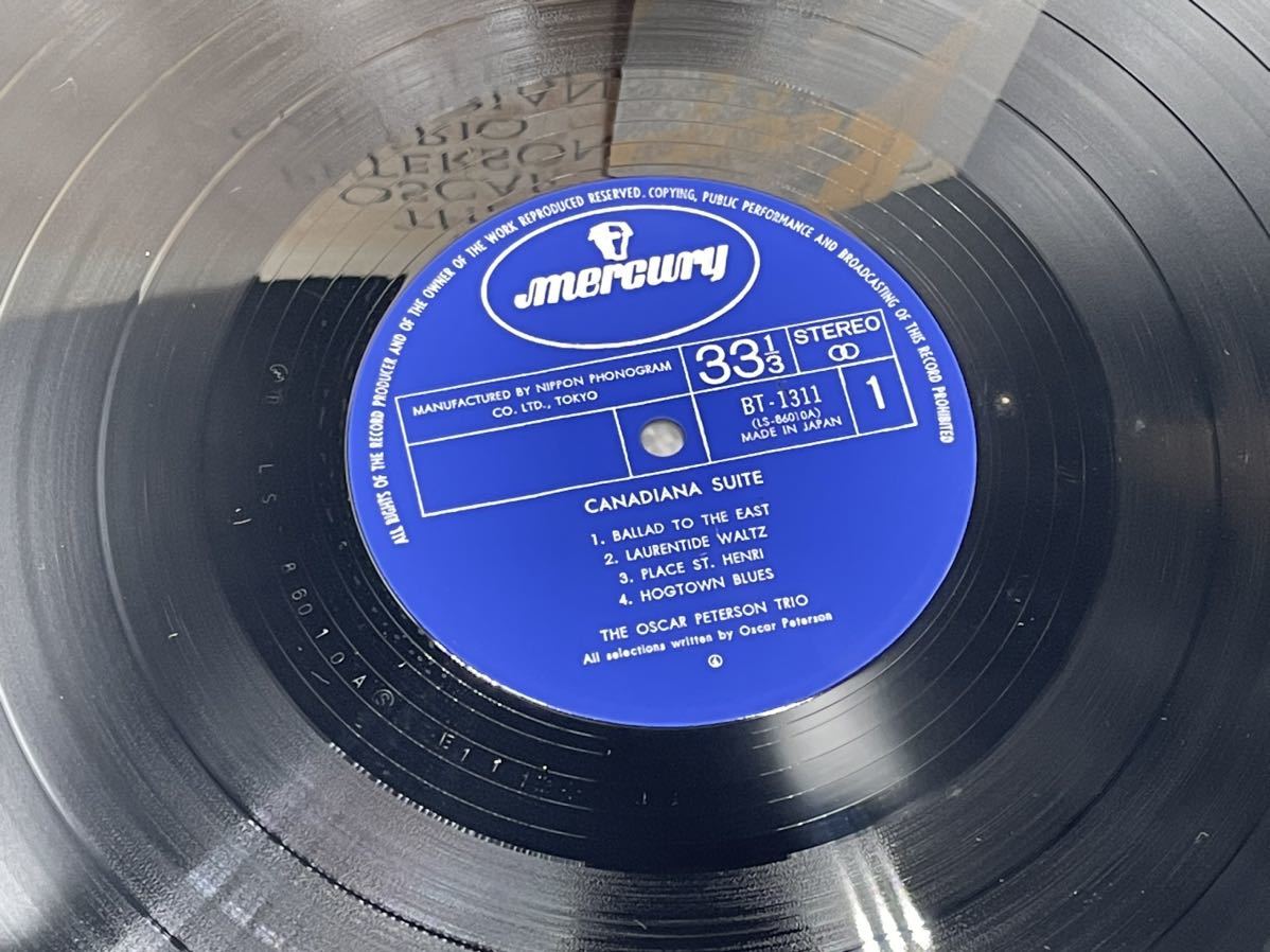 ９１５ レコード ＬＰ オスカー・ピーターソン・ カナダ組曲の画像3