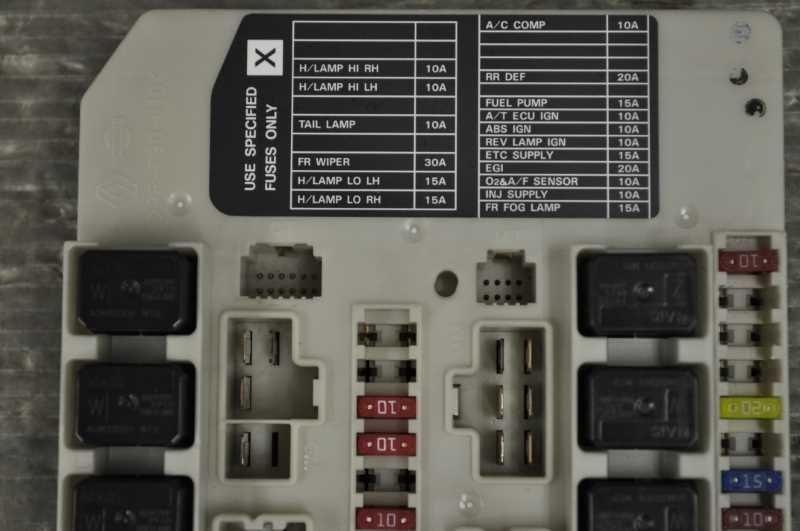 ノート 15M NA 2WD CVT 前期(E11) 純正 破損無 取付OK 動作保証 ヒューズボックス IPDM 284B7-1V10A s008872_画像5