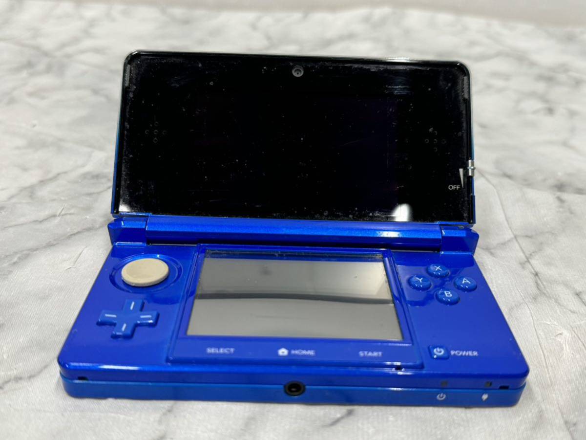 ☆【現状品】T112708 任天堂 Nintendo 3DS コバルトブルー☆_画像2