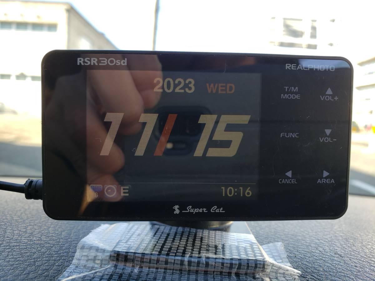 即決2200円　車載動作確認済み　ユピテル　RSR30sd　コンパクトワンボディ一体型GPSレーダー探知機_カレンダー