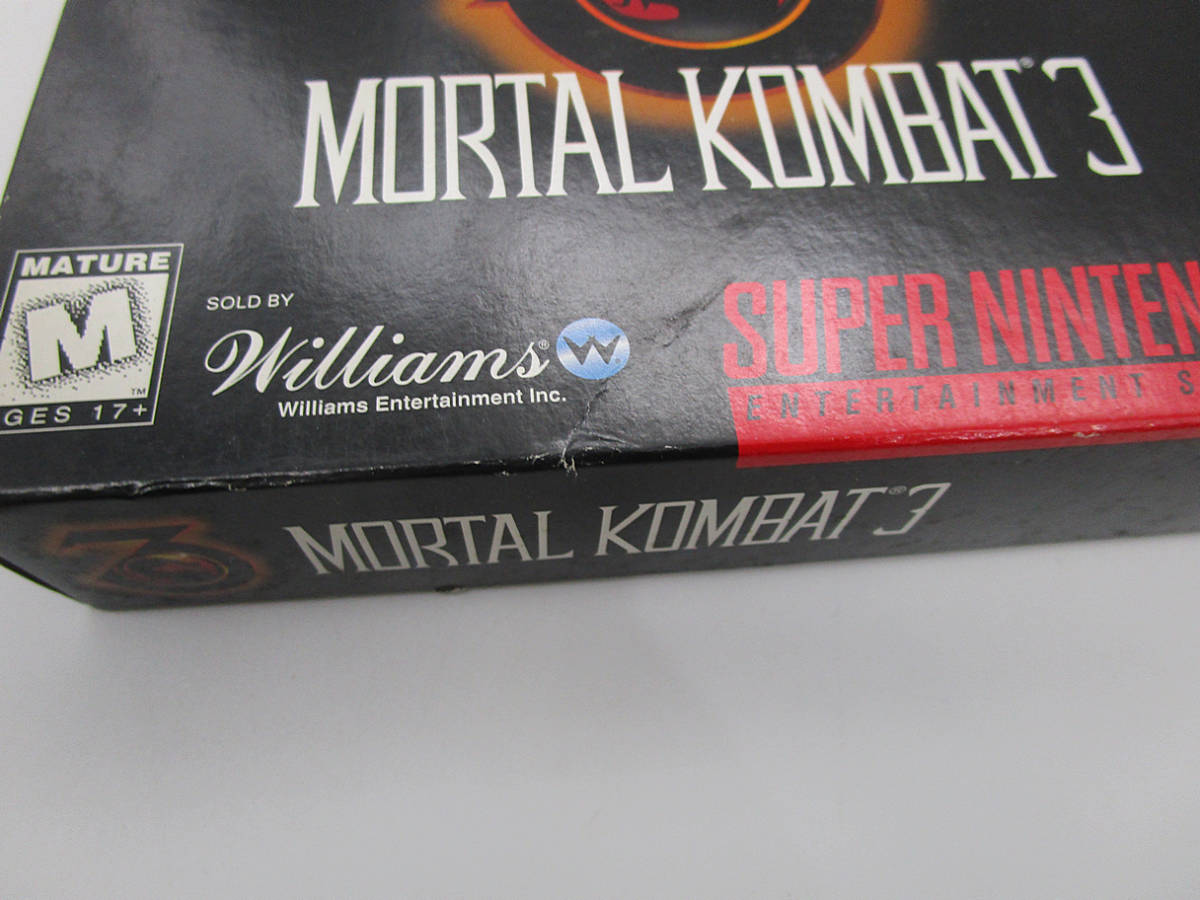【SNES】 MORTAL KOMBAT 3 スーパーニンテンドー Super Nintendo Entertainment System SNS-A3ME-USA_画像9