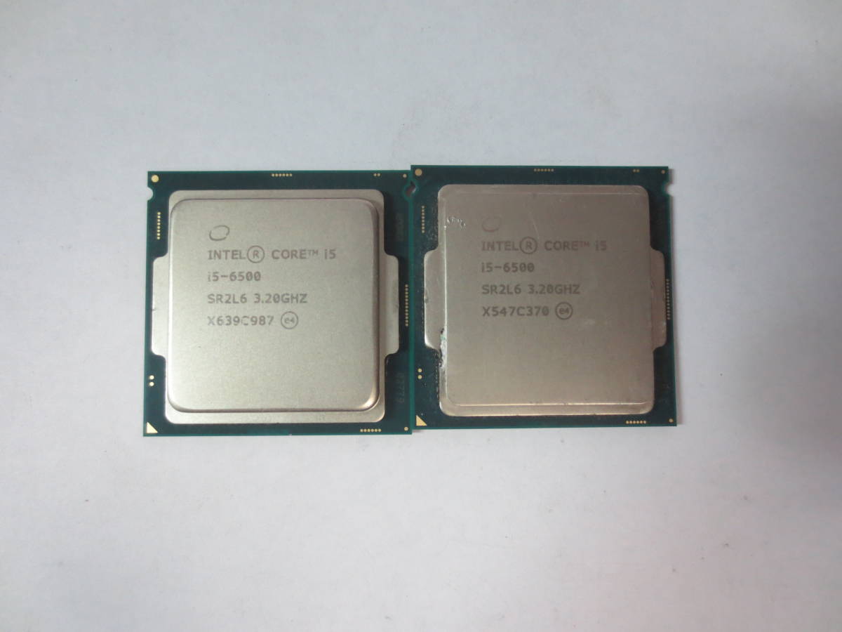 品揃え豊富で ☆2枚セット☆ Intel Core i5-6500 CPU 3.20GHz SR2L6