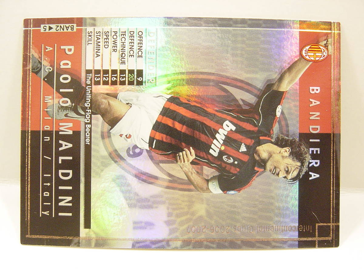 ■ WCCF 2006-2007 BAN パオロ・マルディーニ　Paolo Cesare Maldini 1968 Italy　AC Milan 06-07 Bandiera_画像3