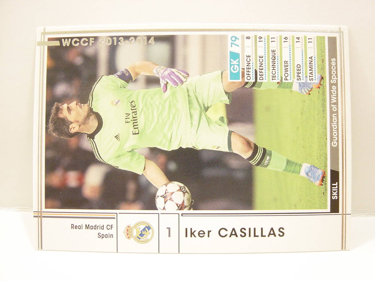 WCCF 2013-2014 EXTRA 白 イケル・カシージャス　Iker Casillas 1981 Spain　Real Madrid CF 13-14 Extra Card_画像2
