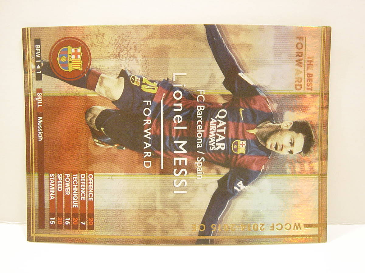 # WCCF 2014-2015 BFW rio фланель * Messhi Lionel Messi No.10 FC Barcelona Spain 14-15 The Best Forward 1/1