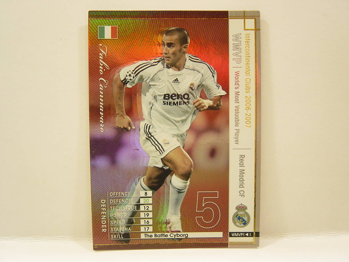 Panini WCCF 2006-2007 WMVP ファビオ・カンナバロ　Fabio Cannavaro 1973　Real Madrid CF Spain 06-07 Ballon d'Or_画像1