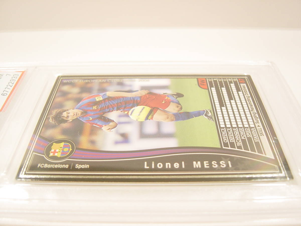 PSA鑑定済 Panini WCCF 2005-2006 黒 リオネル・メッシ　Lionel Messi No.30 FC Barcelona Spain 05-06 PSA7_画像5