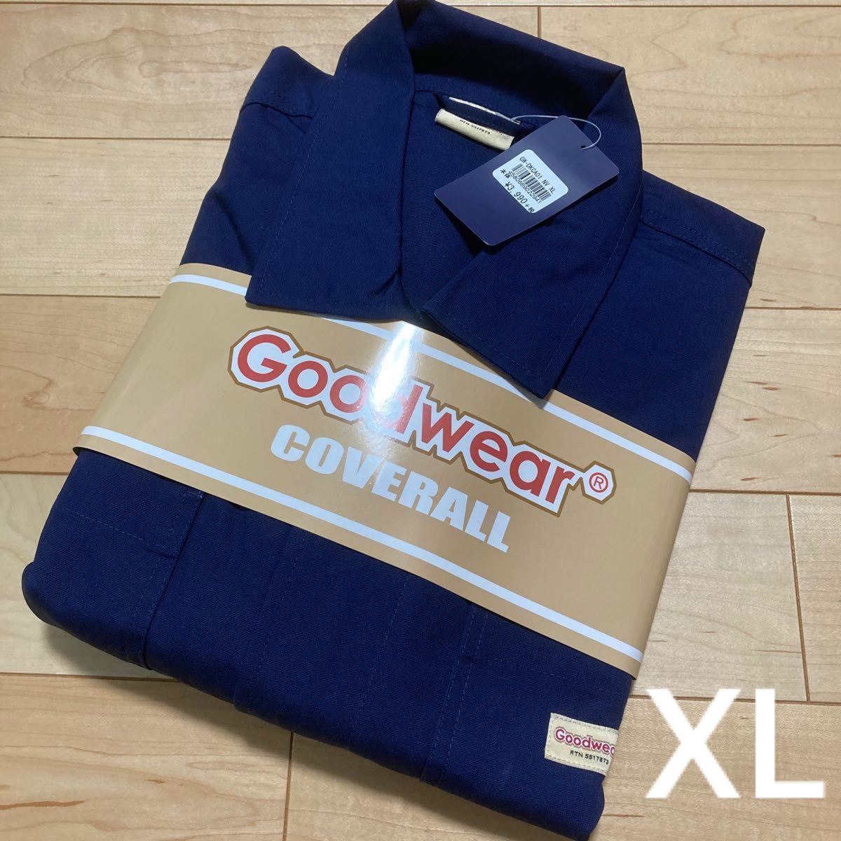 Goodwear  つなぎ　作業着　ネイビー　XL