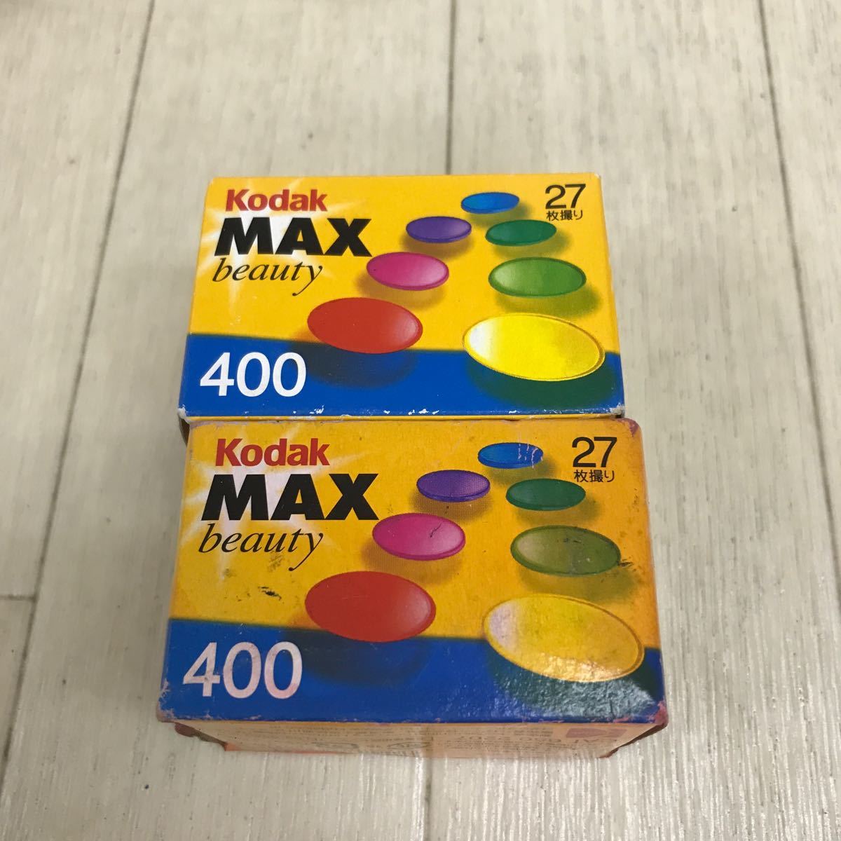 B1376 希少 使用期限切れ カメラ用フィルム コダック 未開封 6箱 まとめ MAX beauty 400 Kodak 27枚 カラー 35mm C-41処理 当時物_画像2