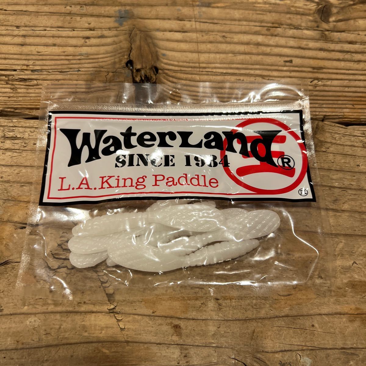 ウォーターランド LAキングパドル　3.3インチ ② パールホワイト　新品_画像1