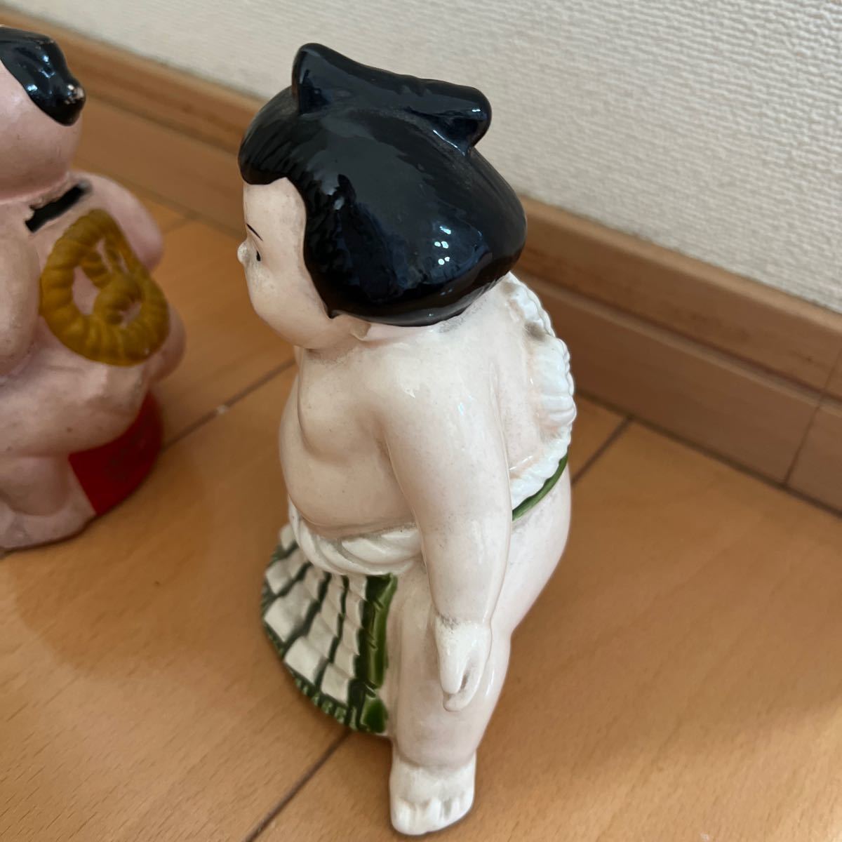 郷土玩具　お相撲さん　貯金箱　レトロ 民芸　土人形　置物_画像5