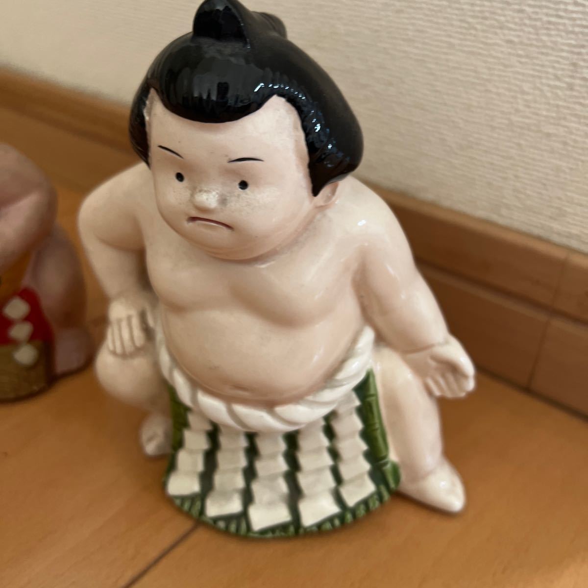 郷土玩具　お相撲さん　貯金箱　レトロ 民芸　土人形　置物_画像3