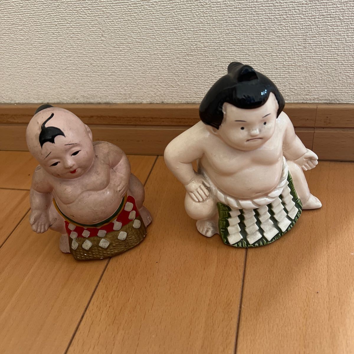 郷土玩具　お相撲さん　貯金箱　レトロ 民芸　土人形　置物_画像1