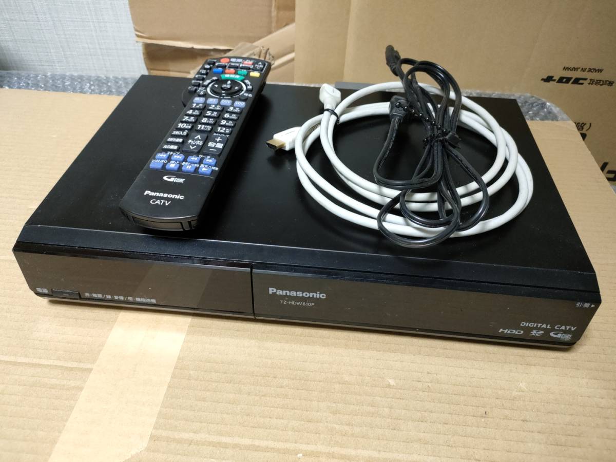 パナソニック CATV STB TZ-HDW610P HDD500GB リモコン付き パナソニック CATV STB TZ-HDW610P HDD500GB リモコン付き