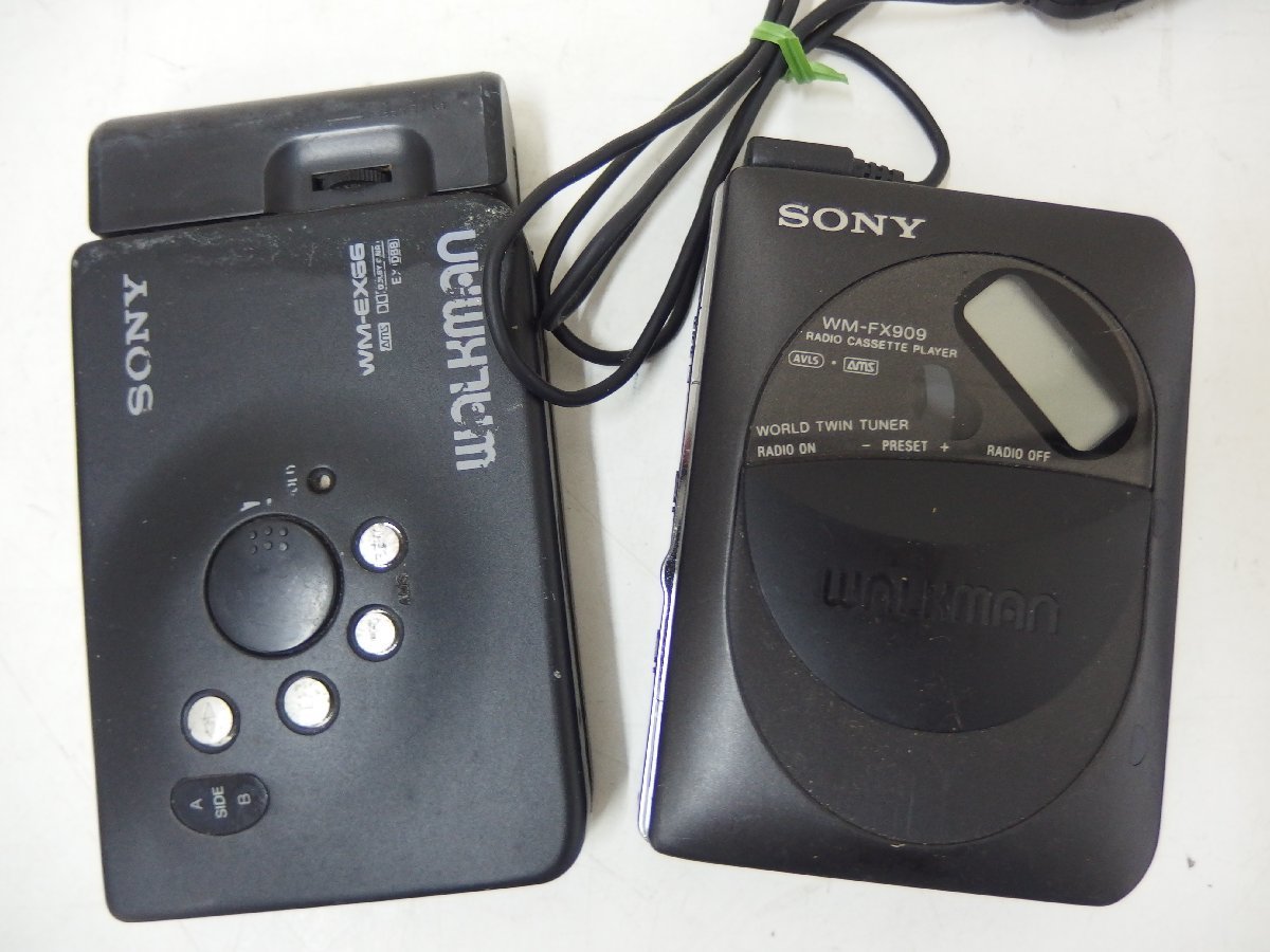 6■/Zク3675　SONY WALKMAN 6台セット WM-170 WM-600 WM-EX66 EX-GX622 WM-FX707 WM-FX909 動作未確認_画像2