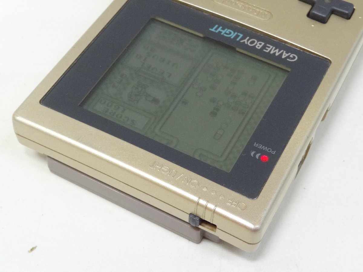 レ■/Zこ7203　任天堂 ゲームボーイライト GAME BOY LIGHT ソフト読込OK 訳ありジャンク MGB-101 GBL 保証無_画像3