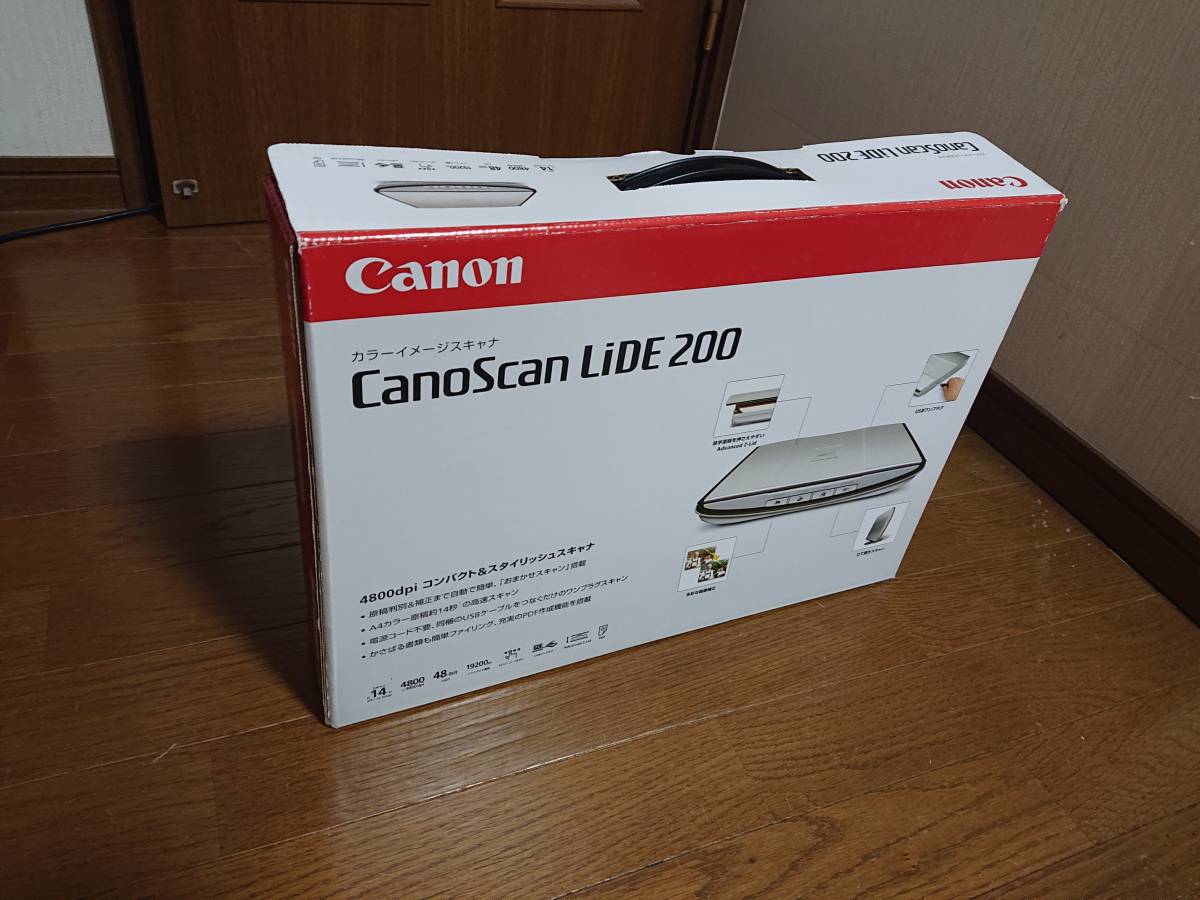  original box equipped CanoScan LiDE 200 Canon Canon scanner used owner manual attaching . setup CD attaching 