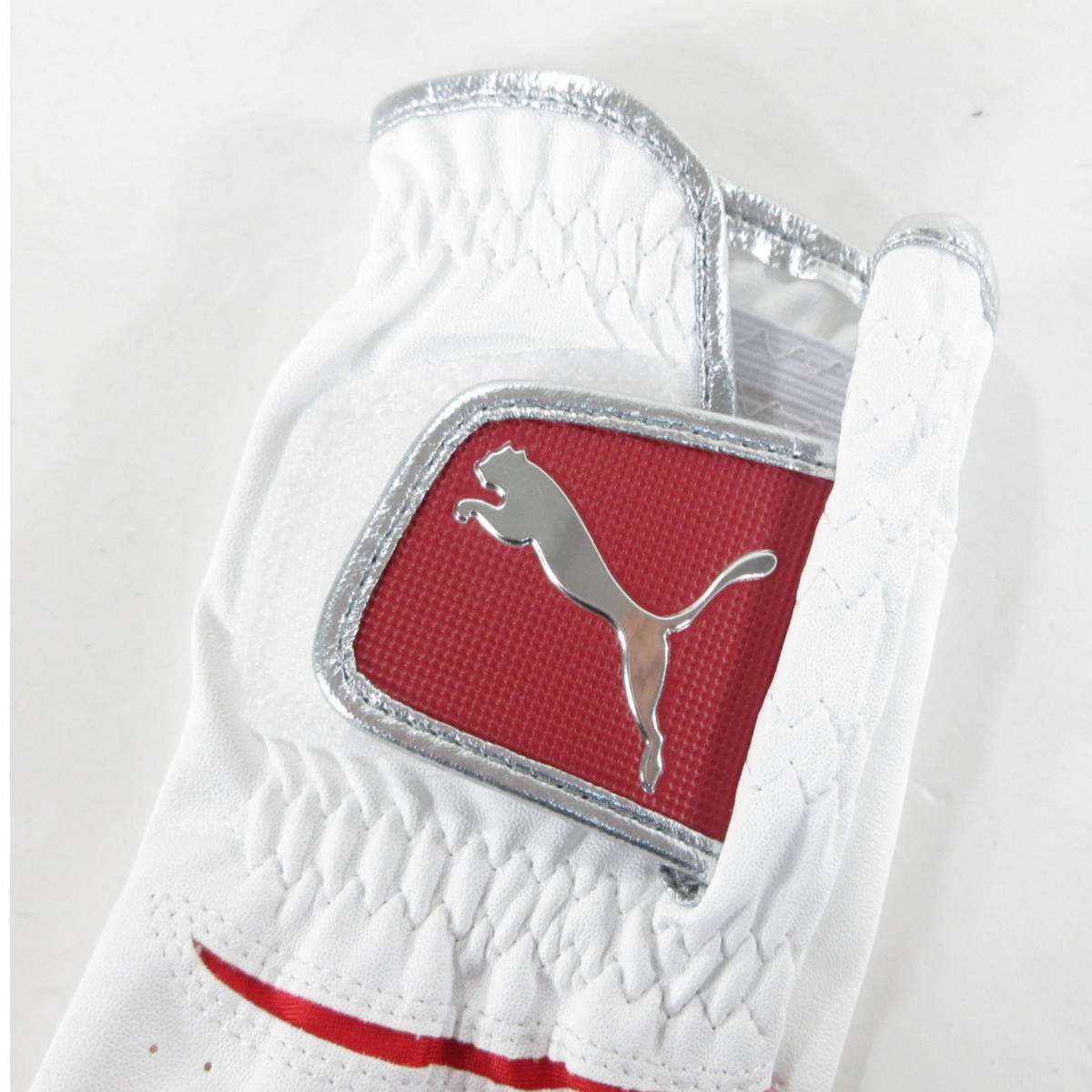 [ prompt decision 2500 jpy!!][ free shipping!!] new goods *PUMA GOLF* Golf glove FOC 3 left hand for two pieces set 25cm red * Puma Golf *J546