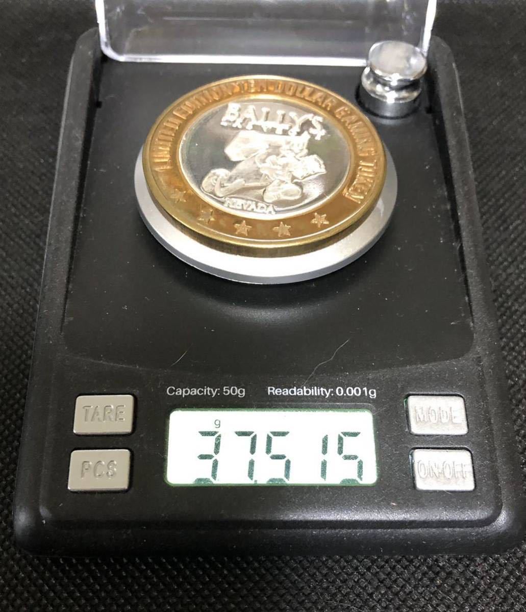 ラスベガス　リミテッドコイン　10ドル　純銀　88円スタート！　999FINESILVER 37.5g_画像4