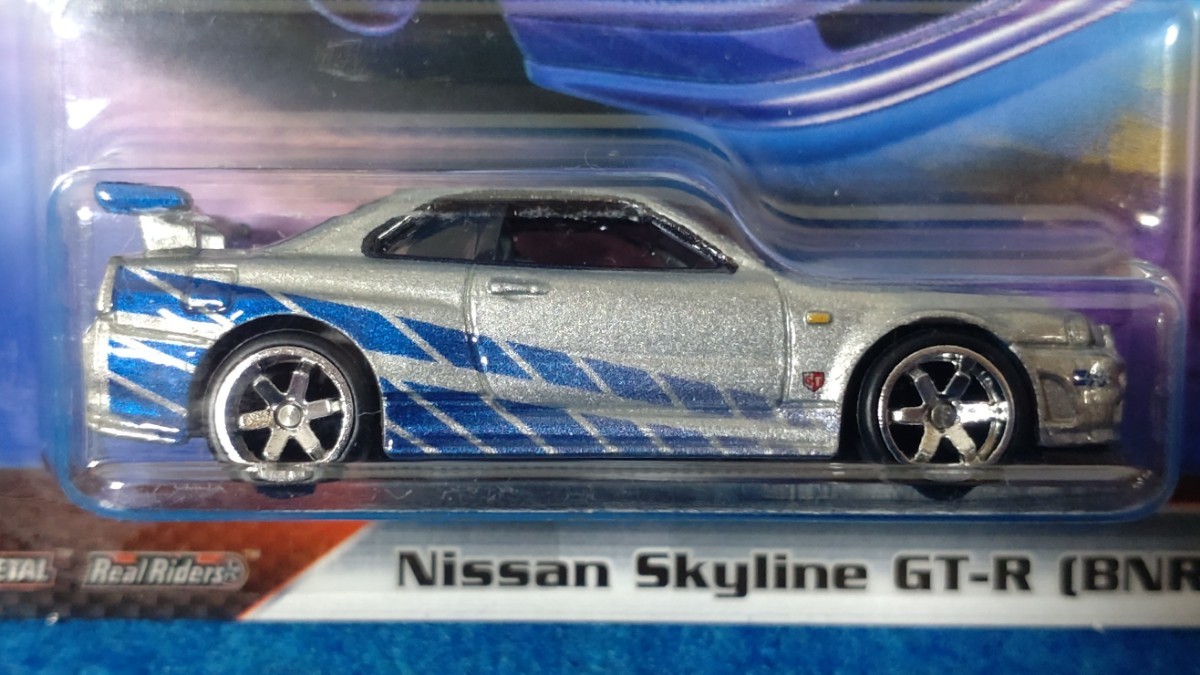【ミニカー】HotWheels Nissan Skyline GT-R[BNR34]　FAST&FURIOUS FAST IMPORTS ホットウィール 日産 スカイライン ワイルドスピード_画像2