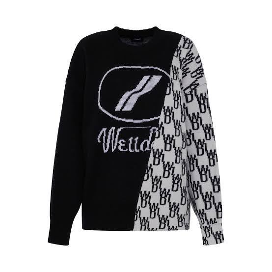 【WE11DONE】GRAPHIC LOGO SWEATER ウェルダン ロゴ ニット セーター モノグラム_画像1