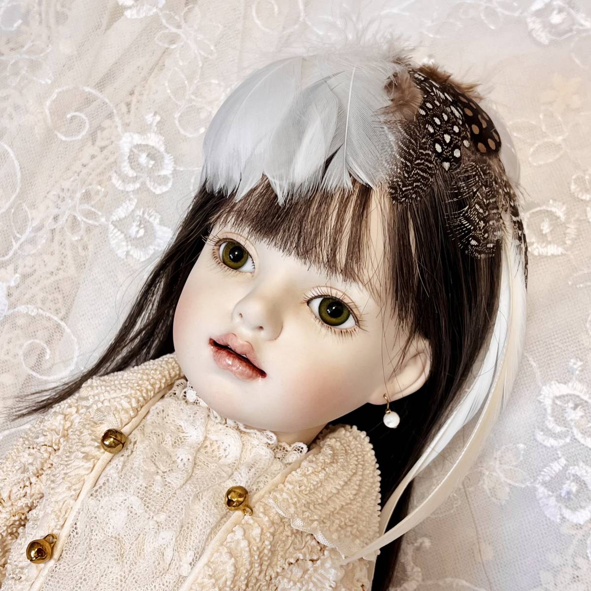 創作人形 作家 因間りか ビスクドール ドール 球体関節人形 スーパードルフィー SD bjd_画像1