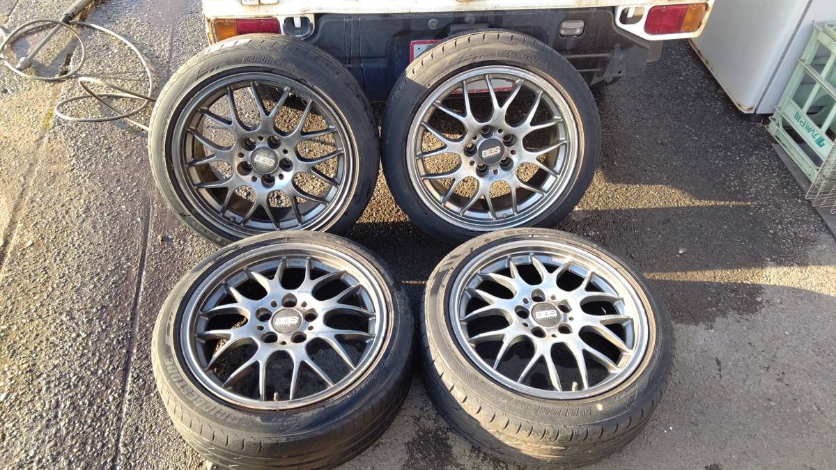 ★BBS　FORGED　RG718　ホイール4本 17インチ タイヤ付き　_画像1