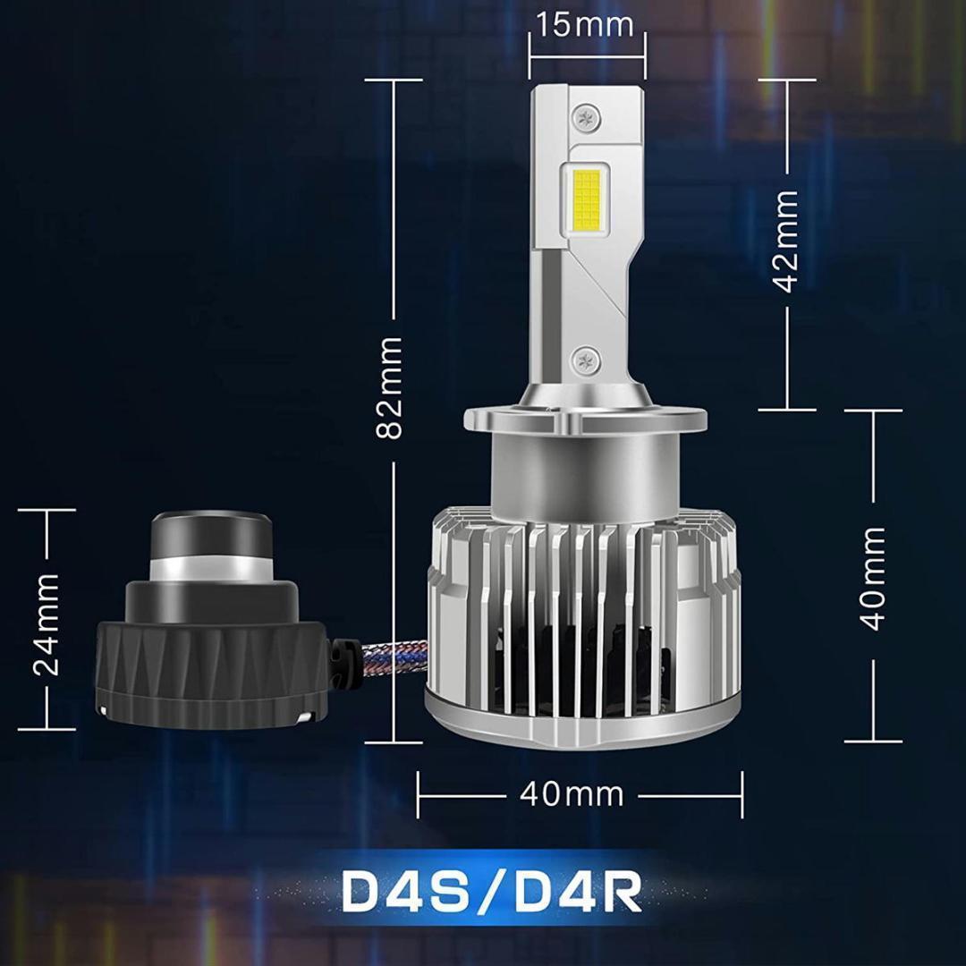 led d4s d4r d4c ヘッドライト 16000 ルーメン 35W 爆光 アルファード ヴェルファイア 即日発送_画像4