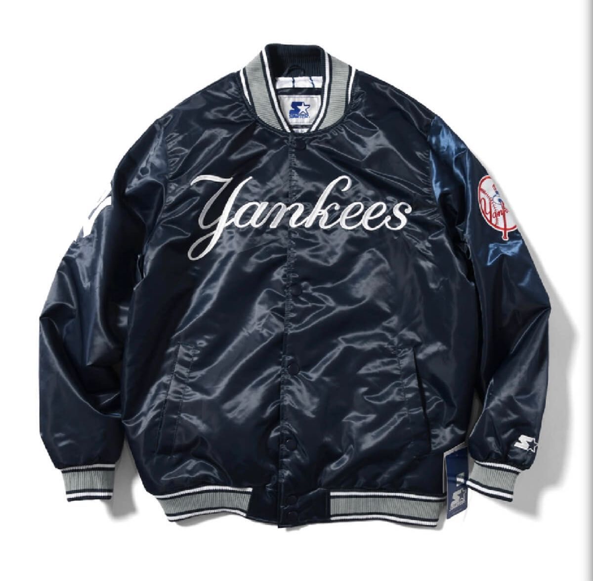 XL【美品】Starter スターター NEW YORK YANKEES SATIN VARSITY JACKET