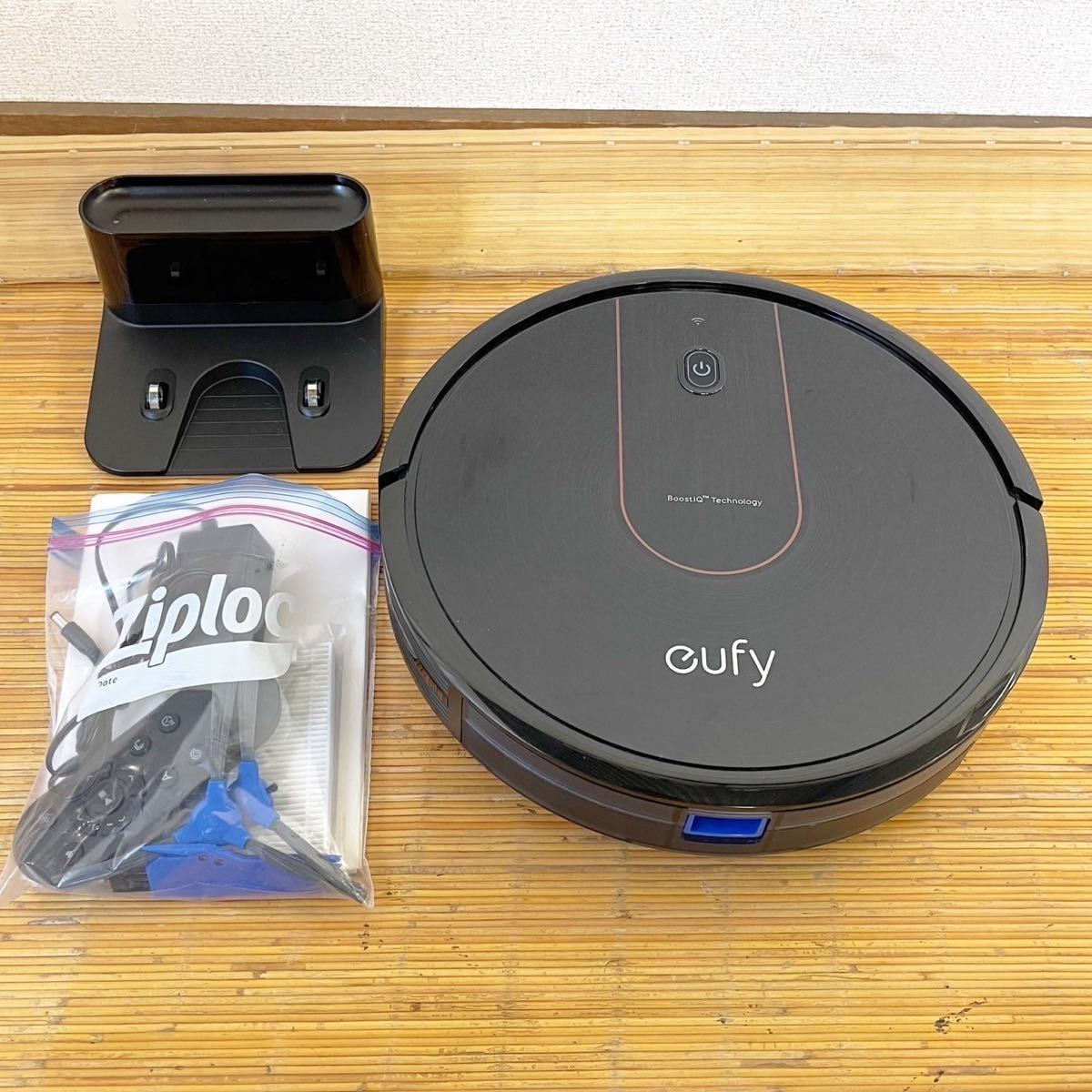 アンカー Anker ユーフィ Eufy RoboVac 15c ロボット掃除機 自走式 掃除 ロボット 清掃 替えフィルター/ブラシ×2付 動作確認済【NK4158】_画像1