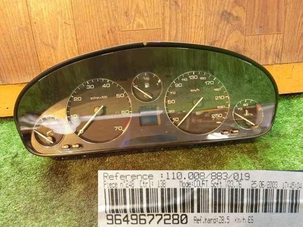  in voice correspondence Peugeot 607 comfort *Z8XFX* speed meter immediately shipping 