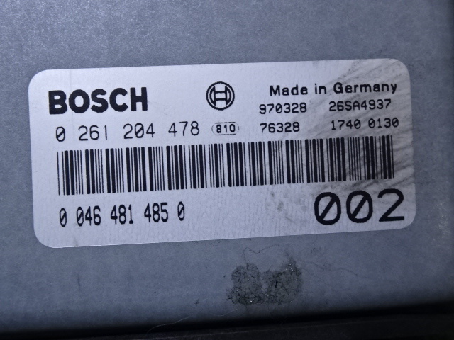  in voice correspondence Alpha Romeo 145*930A5* engine computer -*00464814850 26SA4937 BOSCH 0261204478