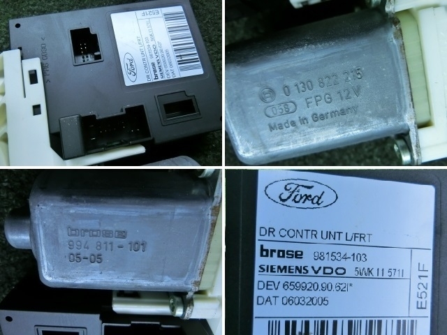  in voice correspondence Ford Focus *WF0AOD* left front power window regulator * motor immediately shipping 