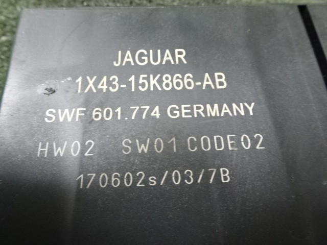  in voice correspondence Jaguar X*J51XA 2002(H14) AT * Rebirth park assistance computer *1X43-15K866-AB