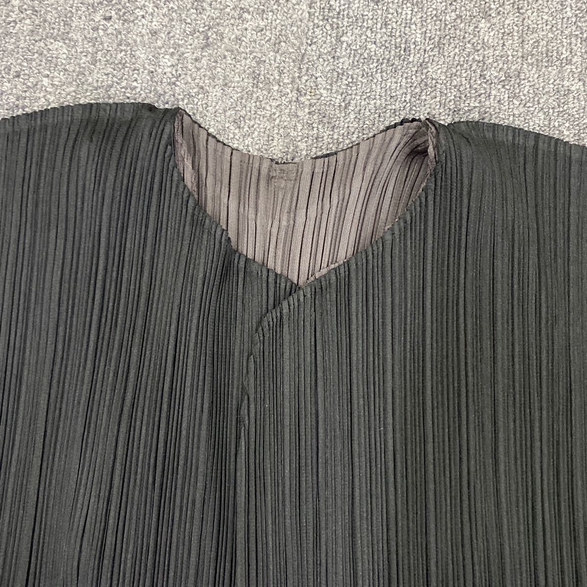 11271 PLEATS PLEASE ISSEY MIYAKE プリーツプリーズ イッセイミヤケ 長袖 変形 プリーツカーディガン 3 _画像2