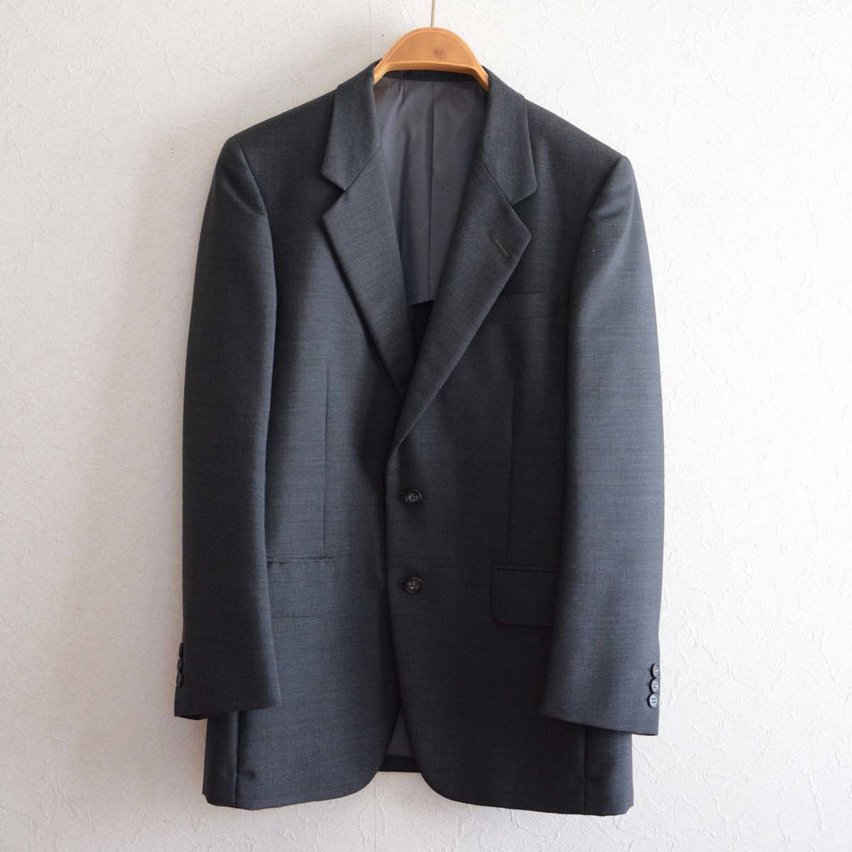 アクアスキュータムテーラードジャケット90年代ジャパンヴィンテージ国産品グレーAquascutum vintage tailored jacket made in japan_画像1