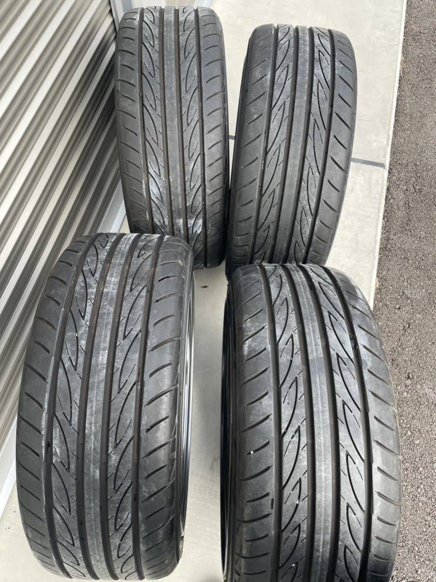 RAYS レイズ TE37 17インチ 7.5J +48? オフセット不明 4本 ヨコハマ Advan Fleva 205/40R17 当時物 美品 シビック インテグラ MR2_画像10