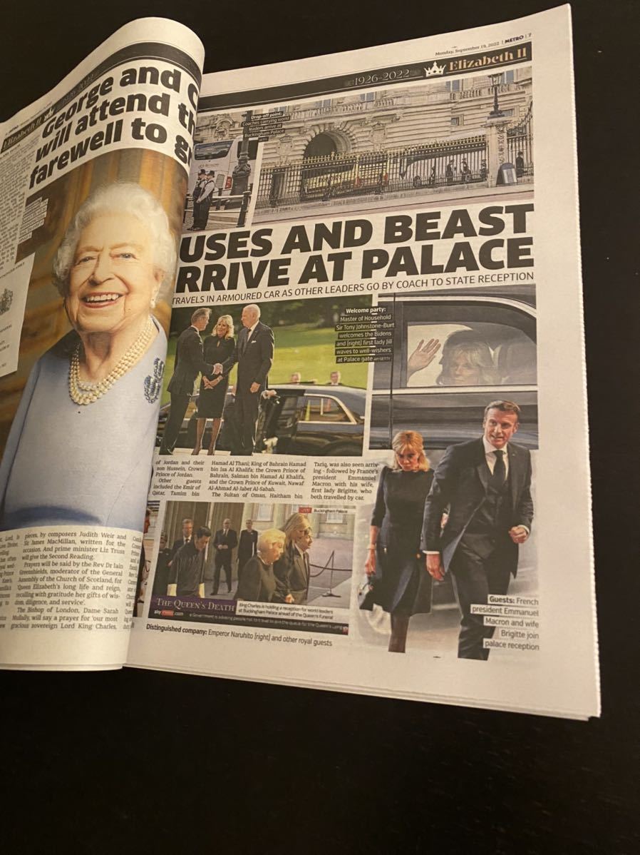 イギリス　エリザベス女王　国葬　当日&翌日セット_画像5