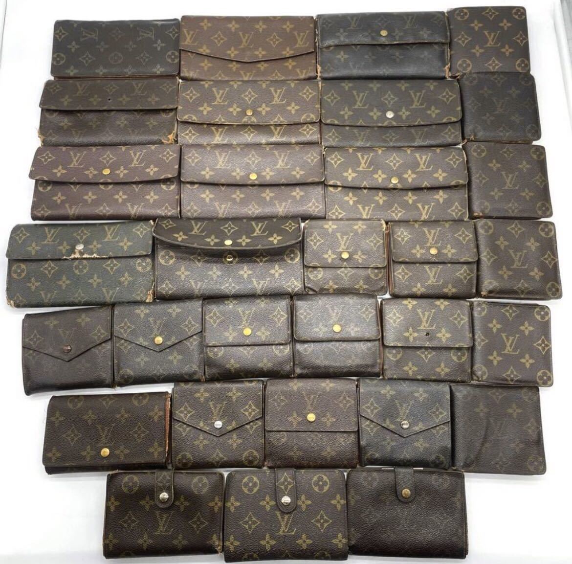 1円《超豪華30点セット》ルイヴィトン LOUISVUITTON まとめ売り 正規品 モノグラム 長財布 折り財布 ポルトフォイユ ポルトモネ 等 大量_画像1