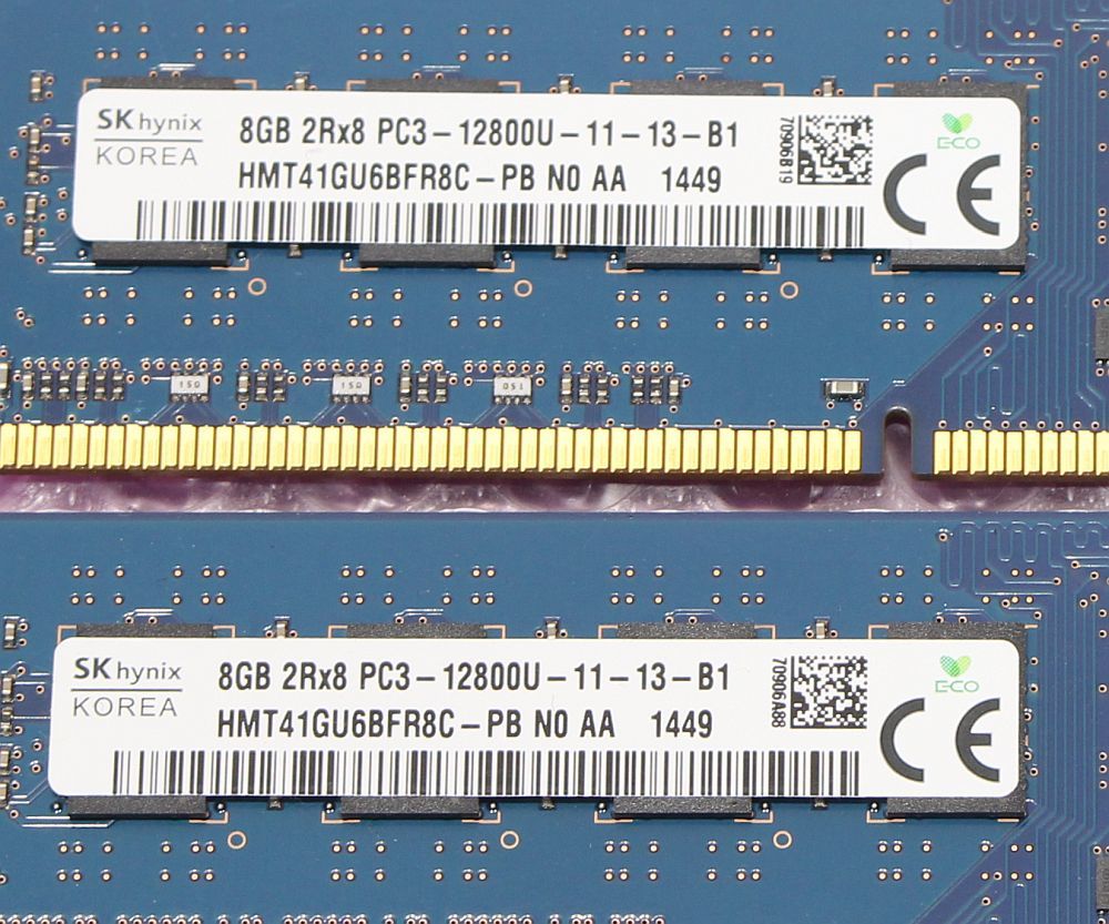 PC3-12800U(DDR3-1600)-8GB×2枚★合計16GB/SKhynix_画像2